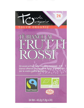 Touch Organic - Weißer Tee mit Roten Früchten 24 Beutel von 1,8 Gramm - FIOR DI LOTO