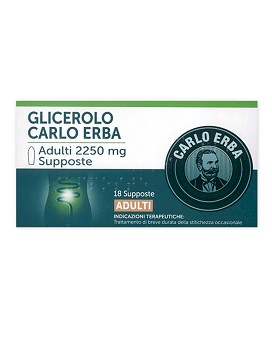 Glicerolo Adulti 18 supposte - CARLO ERBA