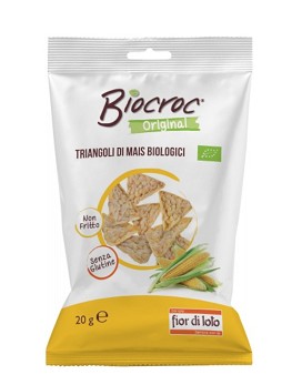 Biocroc - Triangoli di Mais Biologici 20 grammi - FIOR DI LOTO