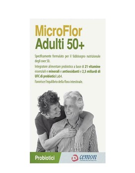 Microflor - Adultos 50+ 30 cápsulas vegetales de 695 mg - CEMON