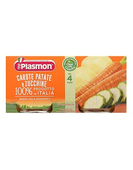 Zanahorias Patatas Calabacín 100% Natural durante 4 meses 160 gramos - PLASMON