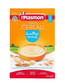 Crema de cereales Cuatro cereales a partir de 4 meses 230 gramos - PLASMON