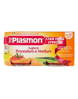 Tomato and Vegetables Sauces 100% Natural from 10°Month 160 grams - PLASMON