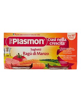 Sughetti Ragù di Manzo 100% Natur seit 10 Monaten 160 Gramm - PLASMON