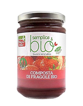 Semplice & Bio - Composta di Fragole Bio 320 gramos - LA FINESTRA SUL CIELO