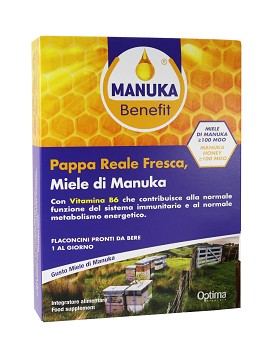 Manuka Benefit - Pappa Reale Fresca, Miele Di Manuka, Vit. B6 10 botellas de 10ml - OPTIMA