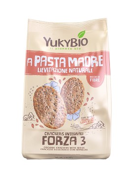 Yukybio A Pasta Madre - Crackers Integrali Forza 3 250 Gramm - SOTTO LE STELLE