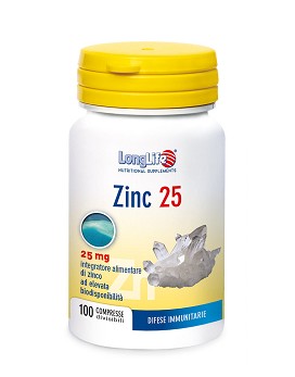 Zinc 25 100 comprimidos - LONG LIFE