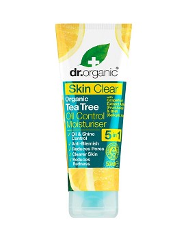 Skin Clear - Oil Control Moisturiser - Gesichtscreme für unreine Haut 50ml - DR. ORGANIC