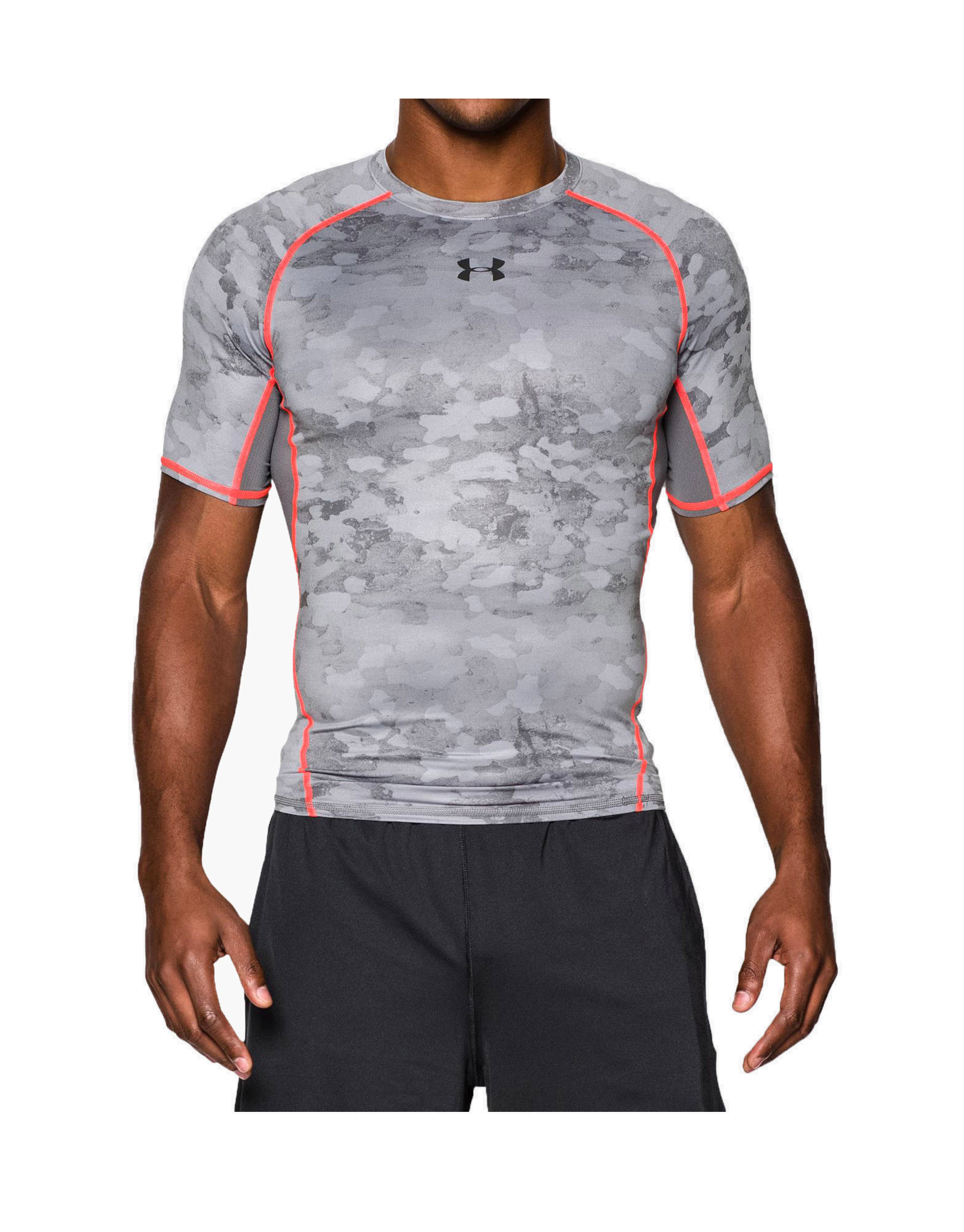 Men's UA HeatGear Armour Printed Short Sleeve Compression Shirt by ...