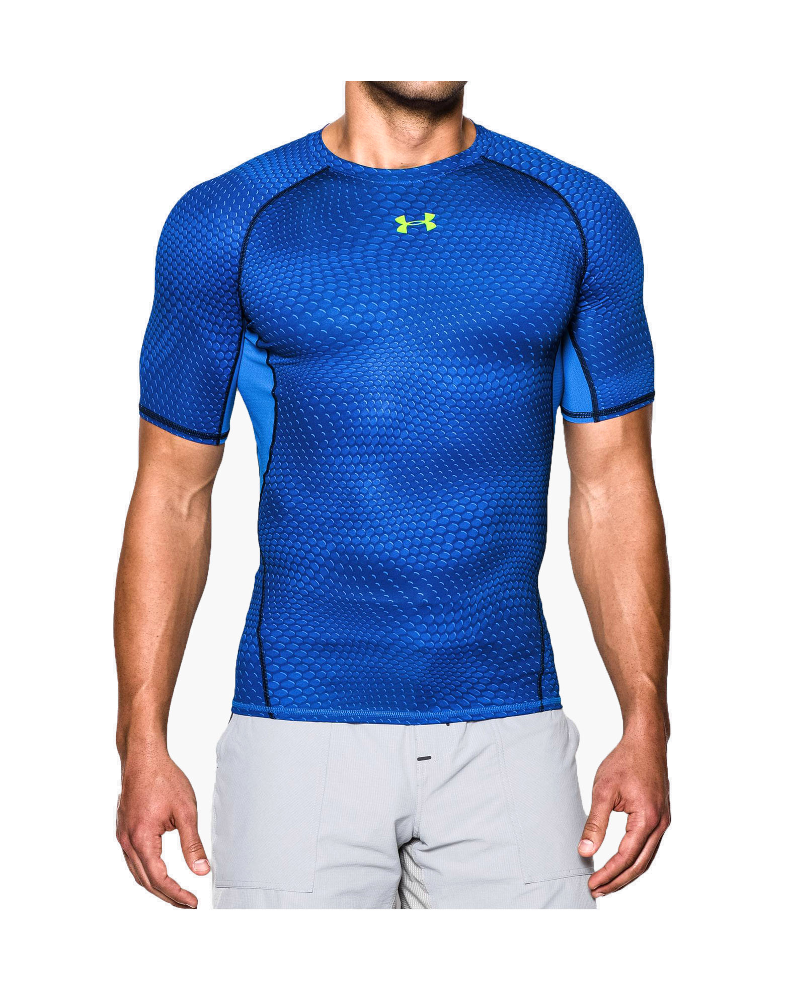 yellow under armour compression shirt