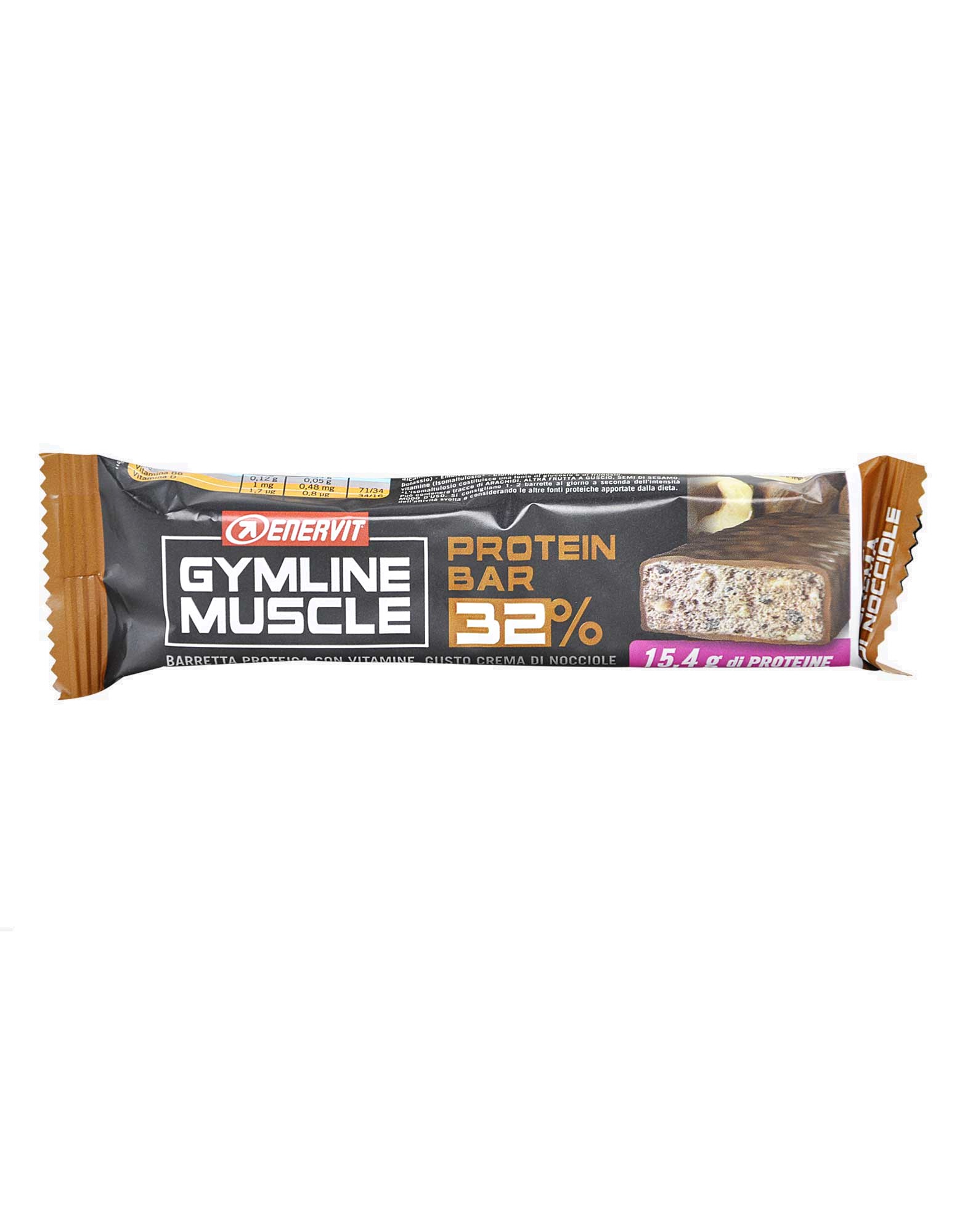 Gymline Muscle Protein Bar 32% by ENERVIT (1 bar of 48 grams)