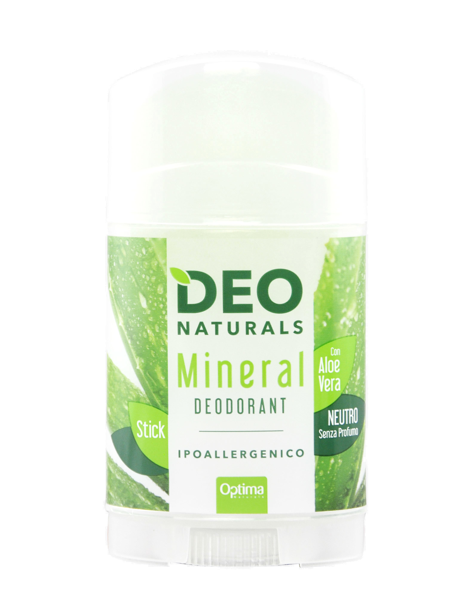 Deo Naturals - Mineral Deodorant Neutral with Aloe Vera by Optima, 100 grams - iafstore.com
