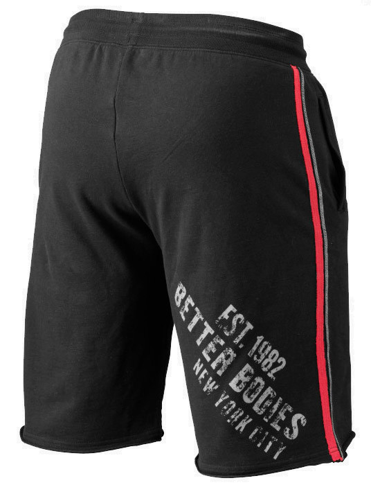BB Raw Sweatshorts by BETTER BODIES (colour: black / red)