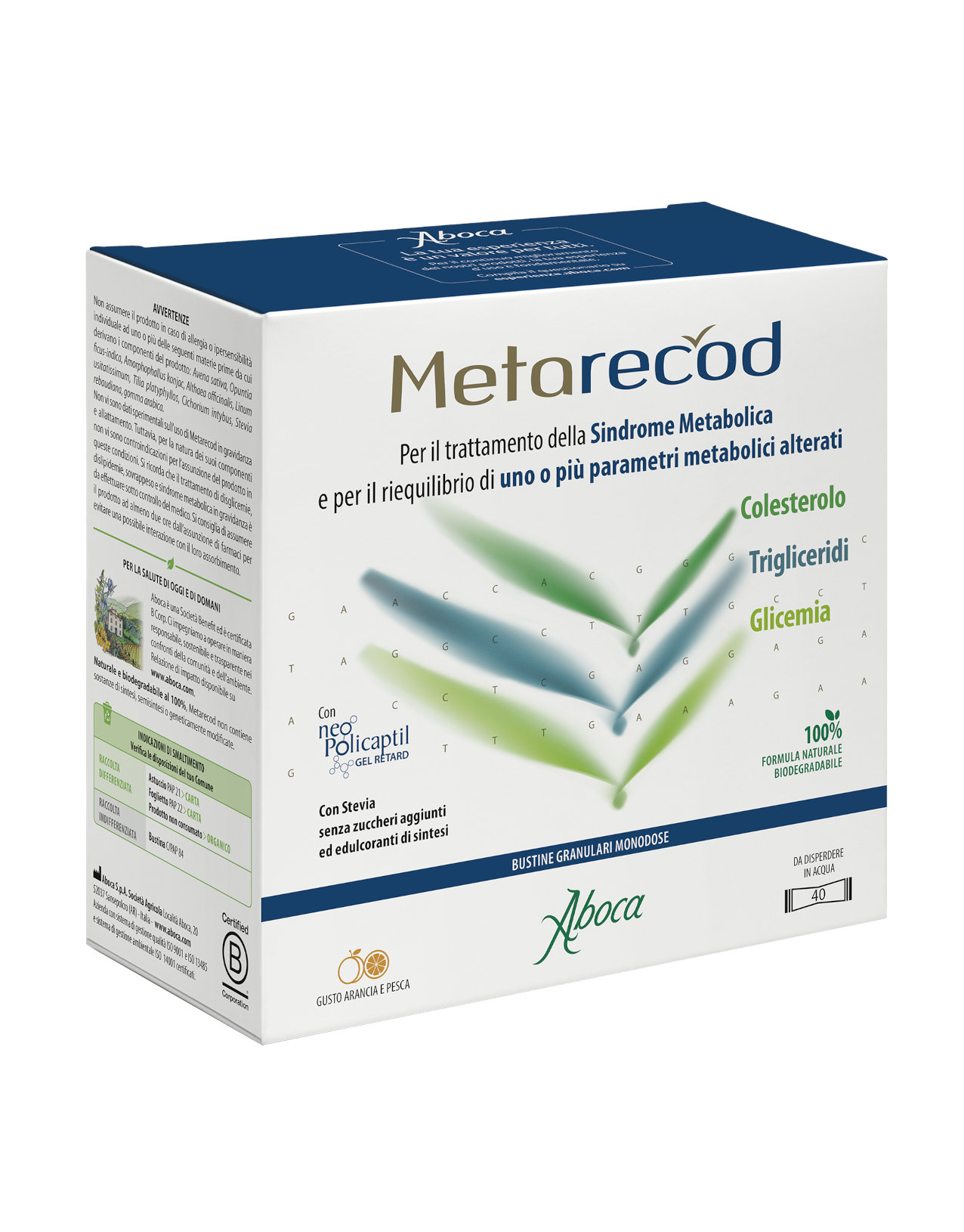 Aboca Metarecod 40 Sachets Granules Riequilibrio Metabolism