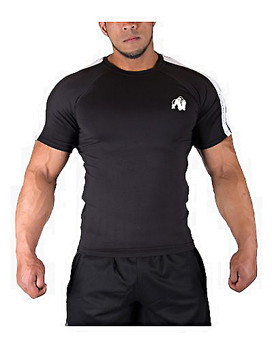 Stretch Tee by Gorilla wear, Colour: Black 