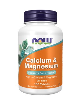 Calcium & Magnesium 100 tablets - NOW FOODS