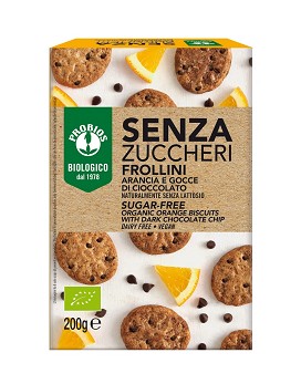 Frollini Arancia Gocce di Cioccolato Senza Zuccheri 200 g - PROBIOS