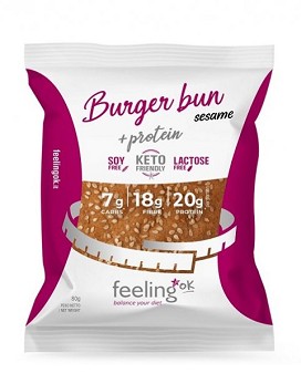 Burger Bun +protein 80 g - FEELINGOK