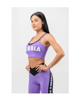 Double Layer Light-Support Sports Bra Flex Woman Lilla - NEBBIA