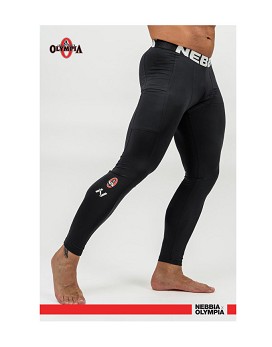 Gym Leggings with Pocket Discipline Man Black - NEBBIA