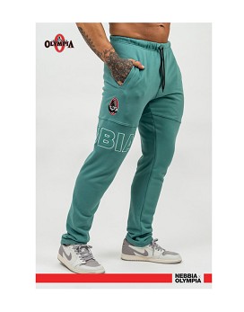 Gym Sweatpants Committent Man Verde - NEBBIA