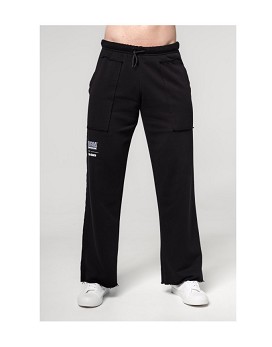 Gym Sweatpants No Shortcuts Man Nero - NEBBIA