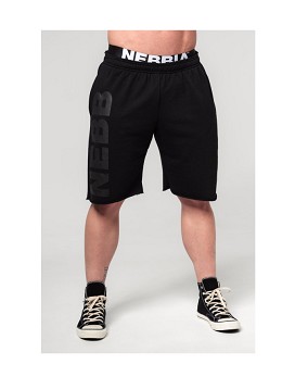 Gym Sweatshorts No Bs Man Nero - NEBBIA