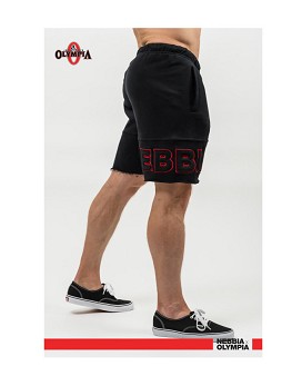 Gym Sweatshorts Stage-Ready Man Black - NEBBIA