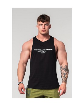 Gym Tank Top Flexin' Man Black - NEBBIA