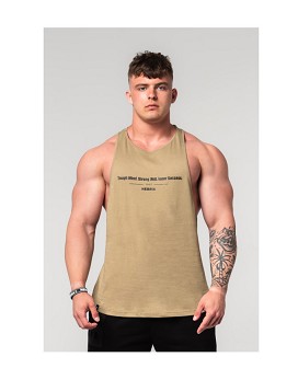 Gym Tank Top Flexin' Man Green - NEBBIA