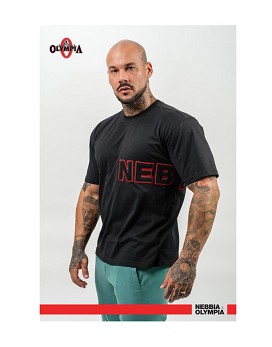 Loose T-shirt Dedication Man Black - NEBBIA