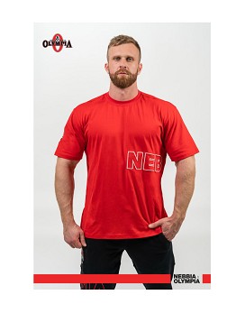 Loose T-shirt Dedication Man Red - NEBBIA