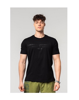 Muscle Fit T-shirt Flexin' Man Black - NEBBIA