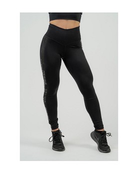 Women's Classic High Waist Leggings Intense Iconic Black - NEBBIA