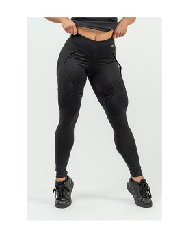 Women's High Waist Leggings Intense Mesh Gold - NEBBIA