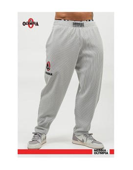 Oversized Sweatpants Signature Man Light Grey - NEBBIA