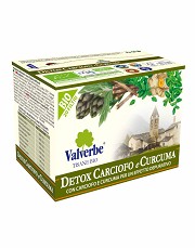 Detox Carciofo e Curcuma di Valverbe, 20 filtri 